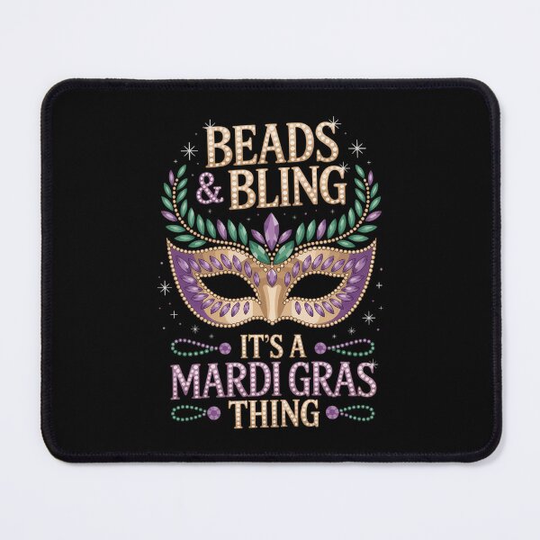 Item preview, Beads & Bling It's A Mardi Gras Thing Cute Carnival designed and sold by IdunayaStore.