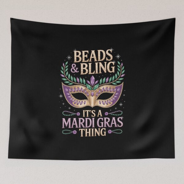 Item preview, Beads & Bling It's A Mardi Gras Thing Cute Carnival designed and sold by IdunayaStore.