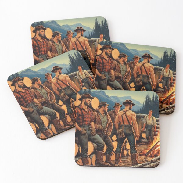 Item preview, Vintage Tom of Finland Tribute The New Boy Lumberjack Graphic Design designed and sold by ItsAKinkThing.