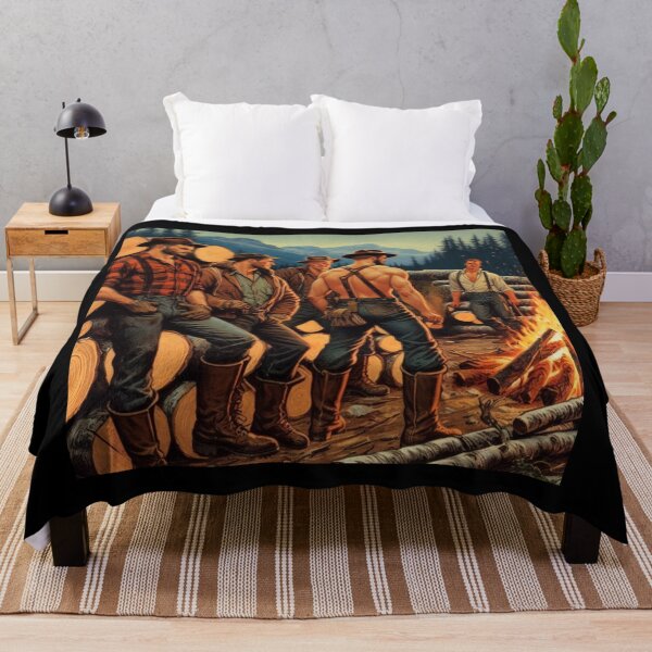 Item preview, Vintage Tom of Finland Tribute The New Boy Lumberjack Graphic Design designed and sold by ItsAKinkThing.