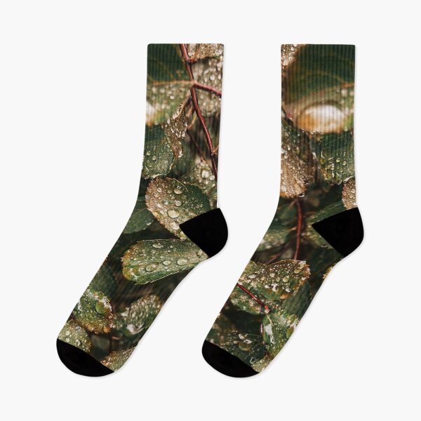 Item preview, Raindrops on Deep Green Leaves designed and sold by druidwolfart.