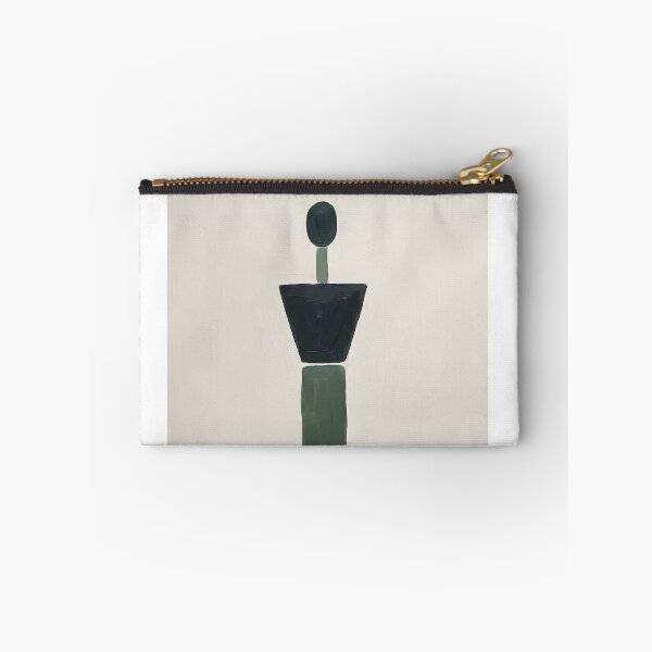 Item preview, Suprematist Female Figure Poster, Minimalist Bauhaus Style Geometric Woman, Abstract Nordic Wall Art Print in Olive Green and Black designed and sold by AbstractAuraArt.
