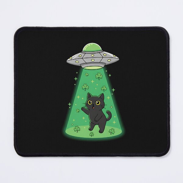 Item preview, Lucky Japanese UFO Cat – St Patrick’s Day Abduction designed and sold by yaginoie.