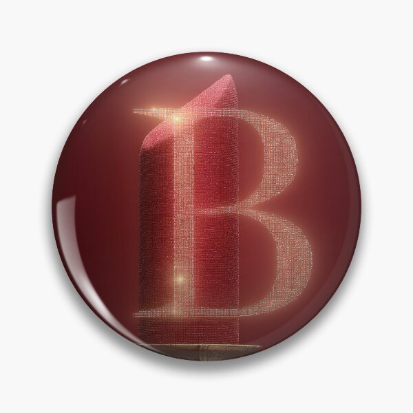 Item preview, Glowing Neon Letter B on Red Background – Modern Luminous Typography Art designed and sold by Grafititee.
