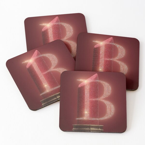 Item preview, Glowing Neon Letter B on Red Background – Modern Luminous Typography Art designed and sold by Grafititee.