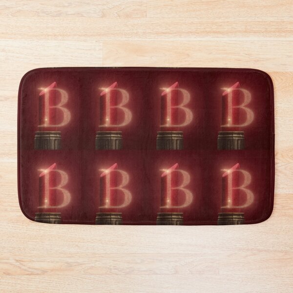 Item preview, Glowing Neon Letter B on Red Background – Modern Luminous Typography Art designed and sold by Grafititee.