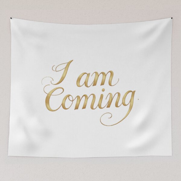 Item preview, I Am Coming – Bold Statement Typography Design designed and sold by Colorfulsigns.