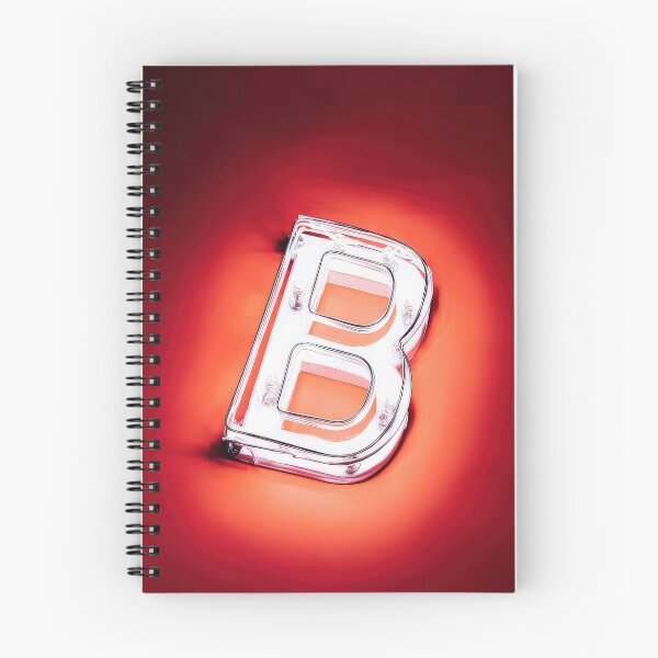 Item preview, Glowing Neon Letter B on Red Background – Modern Luminous Typography Art designed and sold by Grafititee.