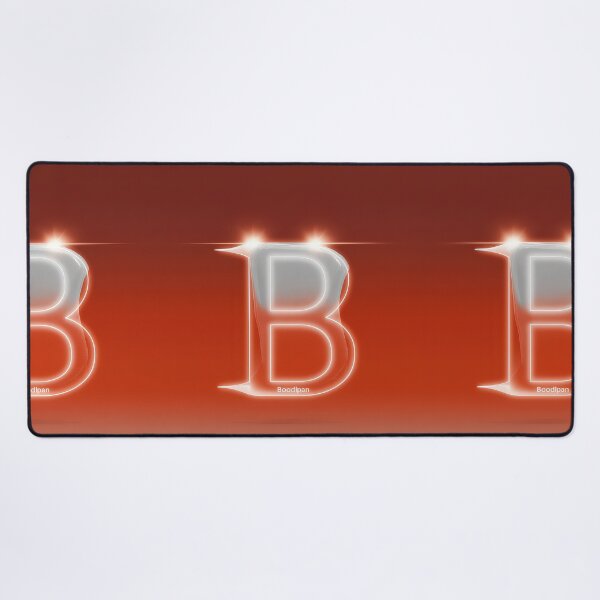 Item preview, Glowing Neon Letter B on Red Background – Modern Luminous Typography Art designed and sold by Grafititee.
