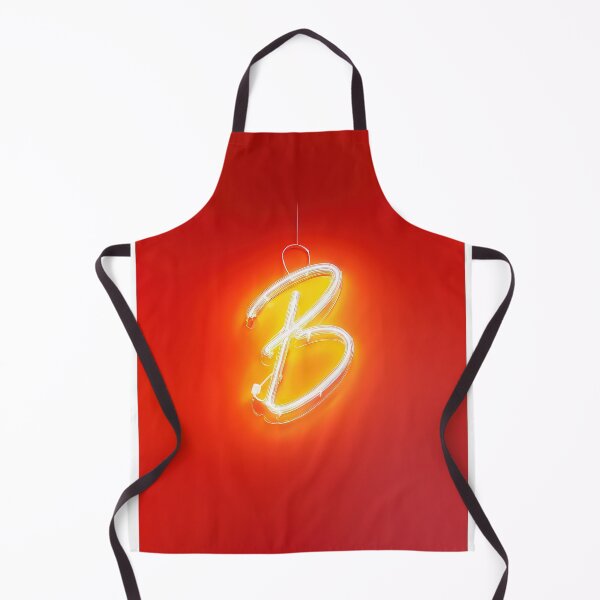 Item preview, Glowing Neon Letter B on Red Background – Modern Luminous Typography Art designed and sold by Grafititee.