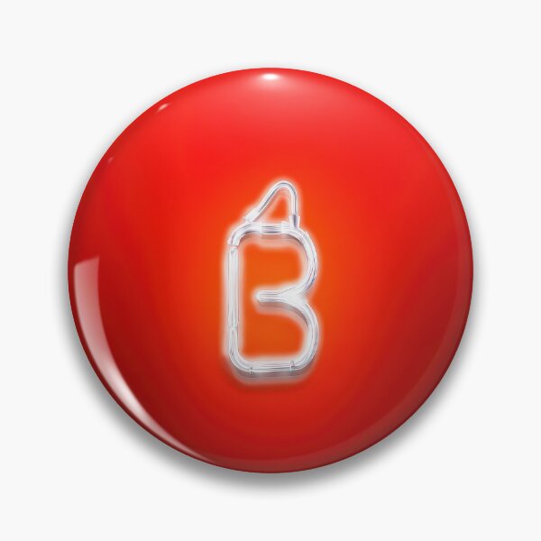 Item preview, Glowing Neon Letter B on Red Background – Modern Luminous Typography Art designed and sold by Grafititee.
