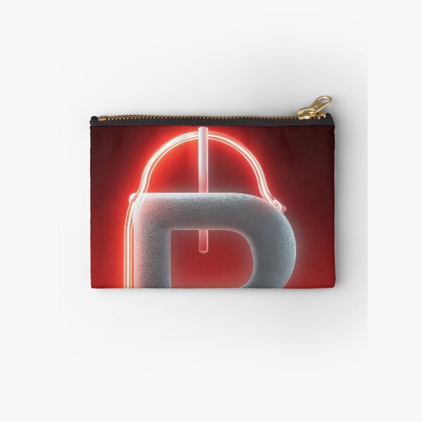 Item preview, Glowing Neon Letter B on Red Background – Modern Luminous Typography Art designed and sold by Grafititee.