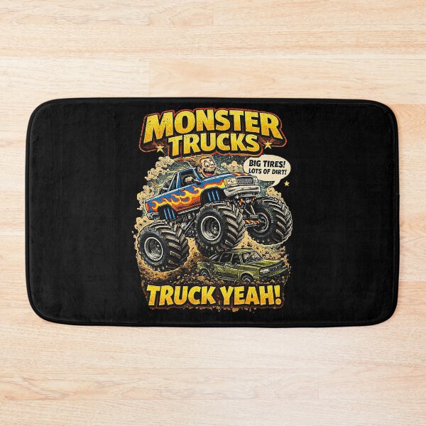Item preview, Monster Trucks Truck Yeah! Big Tires Lots of Dirt Off-Road Design designed and sold by anamul43.