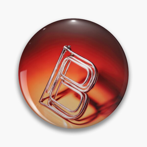 Item preview, Glowing Neon Letter B on Red Background – Modern Luminous Typography Art designed and sold by Grafititee.
