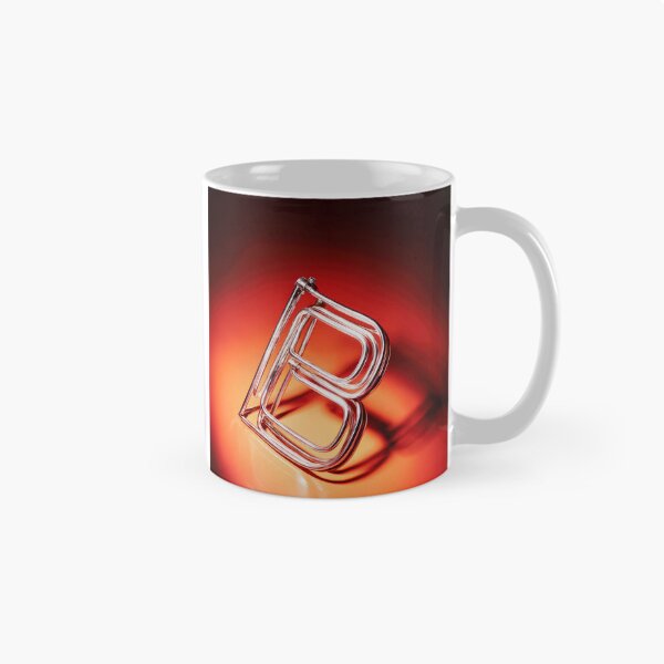 Item preview, Glowing Neon Letter B on Red Background – Modern Luminous Typography Art designed and sold by Grafititee.