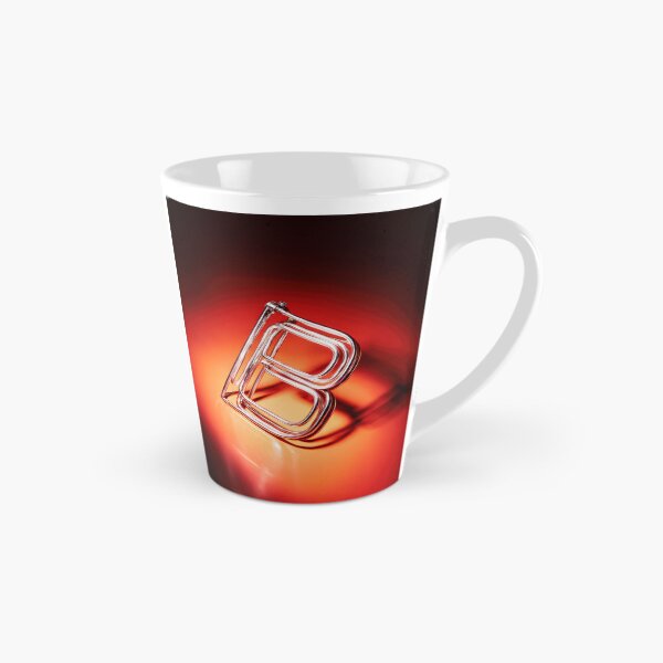 Item preview, Glowing Neon Letter B on Red Background – Modern Luminous Typography Art designed and sold by Grafititee.