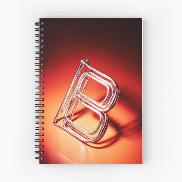 Item preview, Glowing Neon Letter B on Red Background – Modern Luminous Typography Art designed and sold by Grafititee.