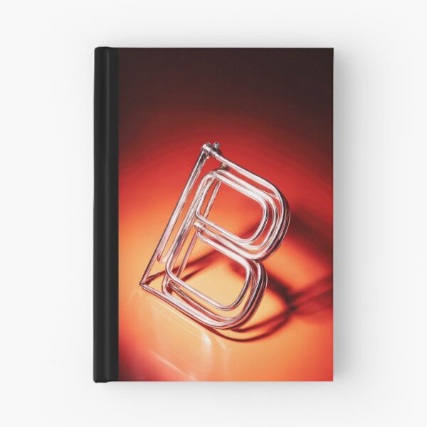 Item preview, Glowing Neon Letter B on Red Background – Modern Luminous Typography Art designed and sold by Grafititee.