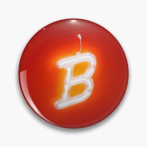 Item preview, Copy of Glowing Neon Letter B on Red Background – Modern Luminous Typography Art designed and sold by Grafititee.