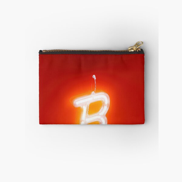 Item preview, Copy of Glowing Neon Letter B on Red Background – Modern Luminous Typography Art designed and sold by Grafititee.