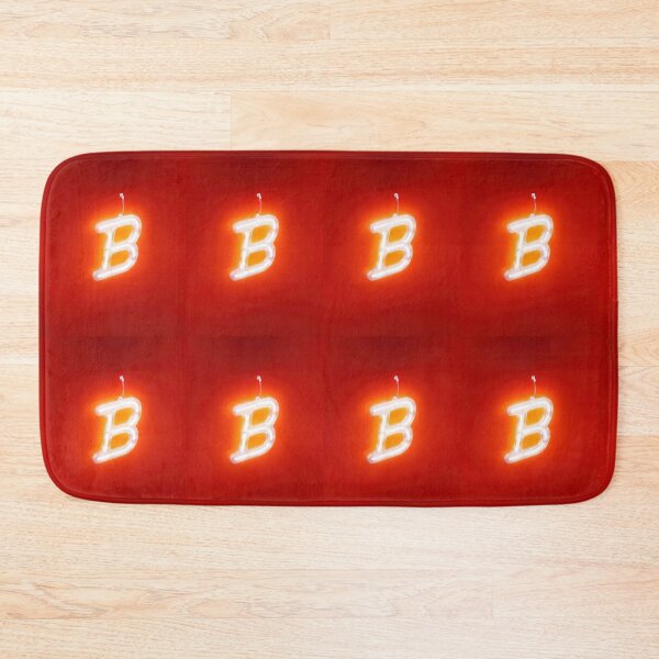 Item preview, Copy of Glowing Neon Letter B on Red Background – Modern Luminous Typography Art designed and sold by Grafititee.