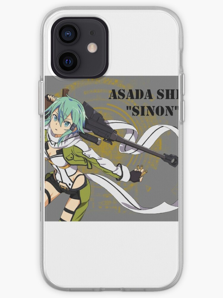 Sinon Sword Art Online Gun Gale Online Iphone Case Cover By Mr Bearpuncher Redbubble