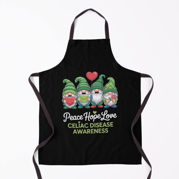 Item preview, Celiac Disease Awareness Cute Gnomes Peace Hope Love designed and sold by KonopikaaArt.