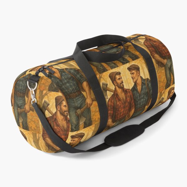 Item preview, Vintage 1940s Woodland Walk Tom of Finland Tribute Lumberjack Bears Graphic Design designed and sold by ItsAKinkThing.