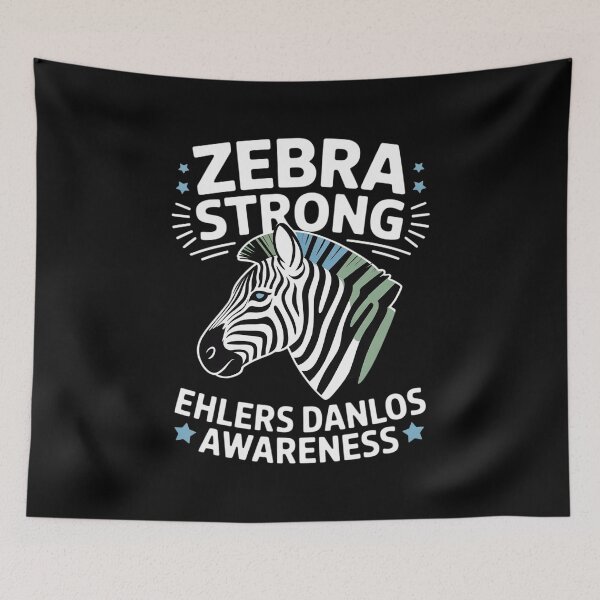 Item preview, Ehlers Danlos Syndrome Zebra Strong EDS Awareness designed and sold by KonopikaaArt.