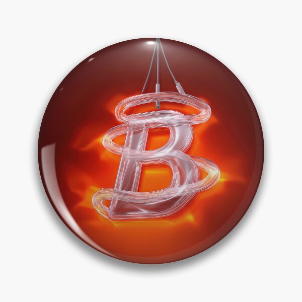 Item preview, Copy of Glowing Neon Letter B on Red Background – Modern Luminous Typography Art designed and sold by Grafititee.