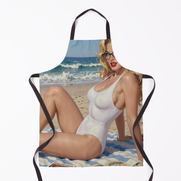 Item preview, Ilya blonde reading comics on beach designed and sold by CathryneDelamort.