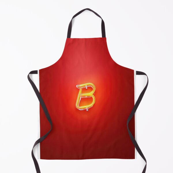 Item preview, Glowing Neon Letter B on Red Background – Modern Luminous Typography Art designed and sold by Grafititee.
