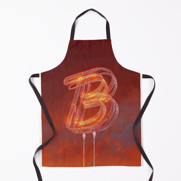 Item preview, Glowing Neon Letter B on Red Background – Modern Luminous Typography Art designed and sold by Grafititee.