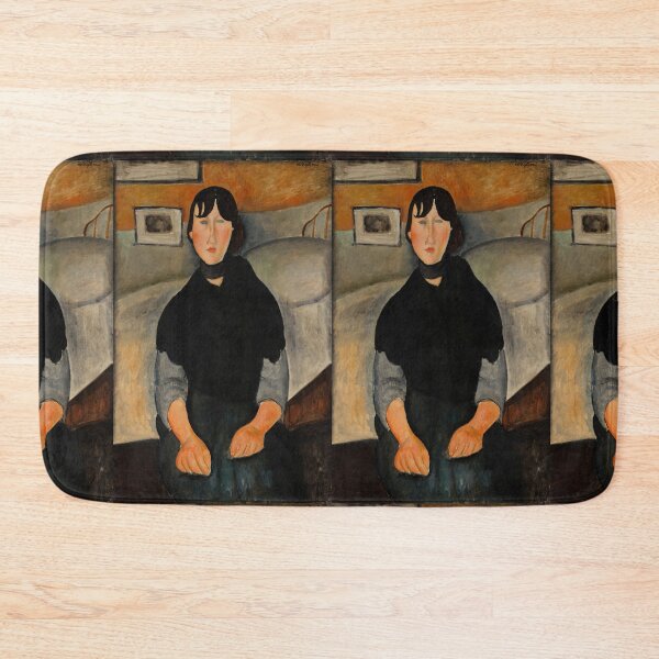 Item preview, Young Woman of the People by Amedeo Modigliani: Modernist Portrait Poster designed and sold by artofuniverse.