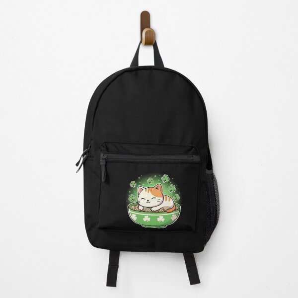 Item preview, Lucky Japanese Sleeping Ramen Cat St Patrick’s Day designed and sold by yaginoie.