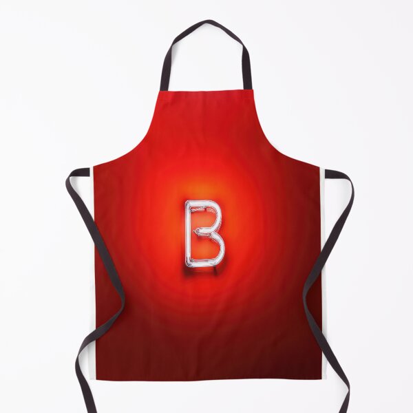 Item preview, Glowing Neon Letter B on Red Background – Modern Luminous Typography Art designed and sold by Grafititee.