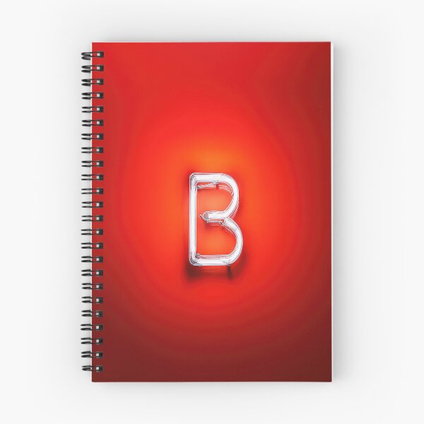 Item preview, Glowing Neon Letter B on Red Background – Modern Luminous Typography Art designed and sold by Grafititee.
