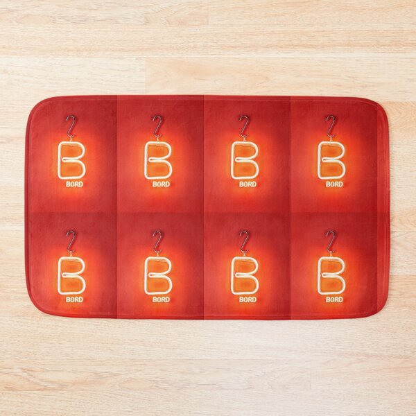 Item preview, Glowing Neon Letter B on Red Background – Modern Luminous Typography Art designed and sold by Grafititee.