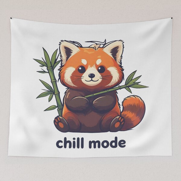 Item preview, chill art, gaming, chilling, chill out, relaxing, bamboo, fox designed and sold by TrueArtVibes.