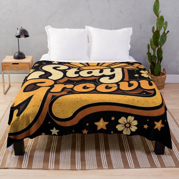 Item preview, Stay Groovy – Retro Typography Vintage 70s Quote T-Shirt | Classic Positive Vibe Design designed and sold by SoulenCify.