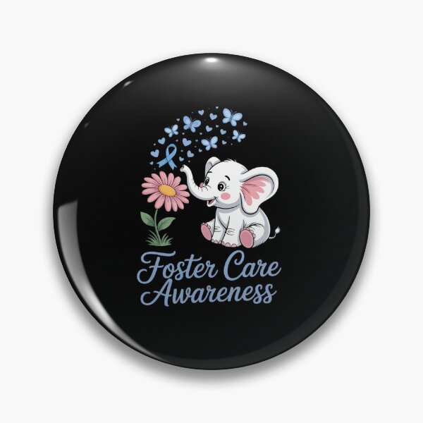 Item preview, Elephant Foster Care Awareness Foster Care Ribbon designed and sold by KonopikaaArt.