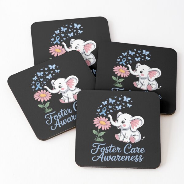 Item preview, Elephant Foster Care Awareness Foster Care Ribbon designed and sold by KonopikaaArt.