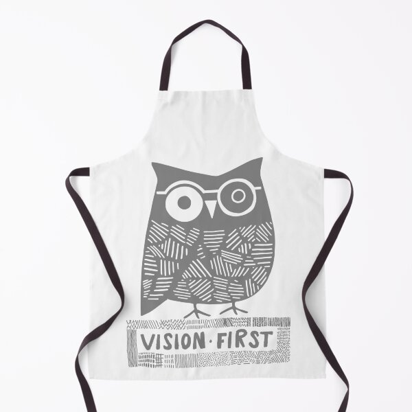 Item preview, Wise Owl with Glasses, Dark Grey on White designed and sold by nikoart001.
