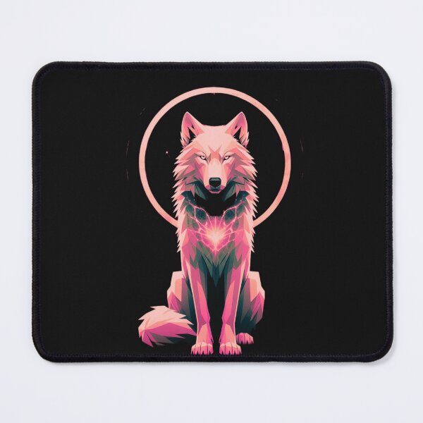 Item preview, Sacred Wolf – Geometric Halo Symbolic Animal Art designed and sold by AdicretorDesign.