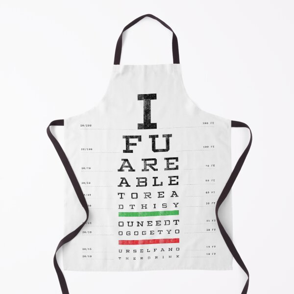Item preview, Funny Eye Test Chart Style Typography With Hidden Message designed and sold by Stotee.