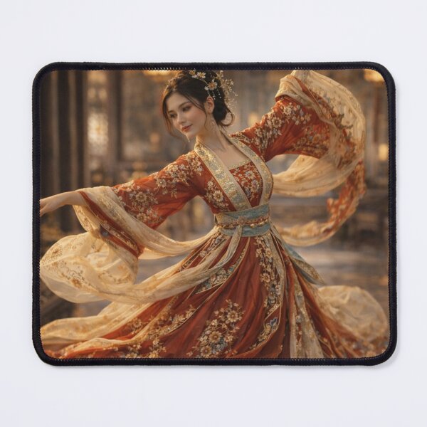 Item preview, Spinning Dancer in Crimson Gold Hanfu designed and sold by ASMRUniverse.