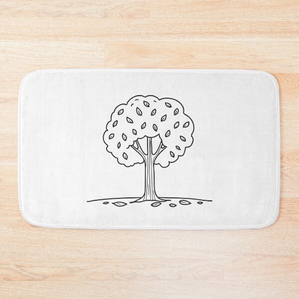 Item preview, A tree surrounded by fallen leaves   designed and sold by rasagamastore.