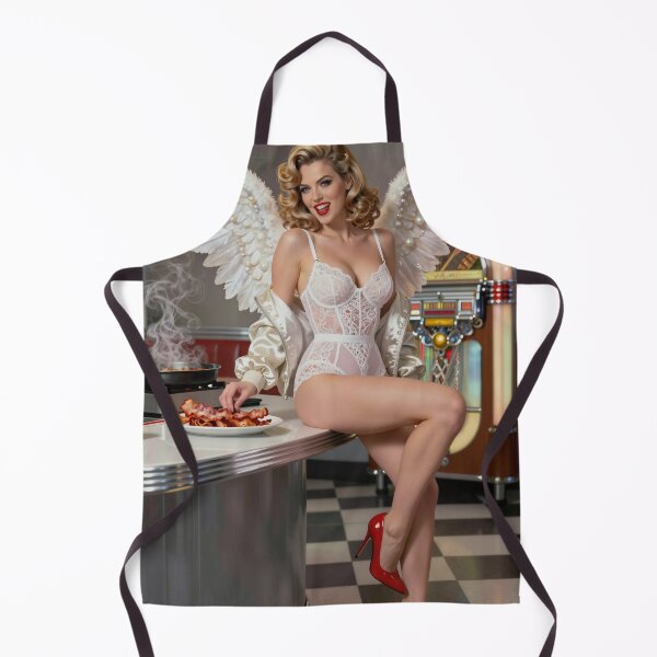 Item preview, ]Angel wings lace bodysuit red heels bacon designed and sold by CathryneDelamort.