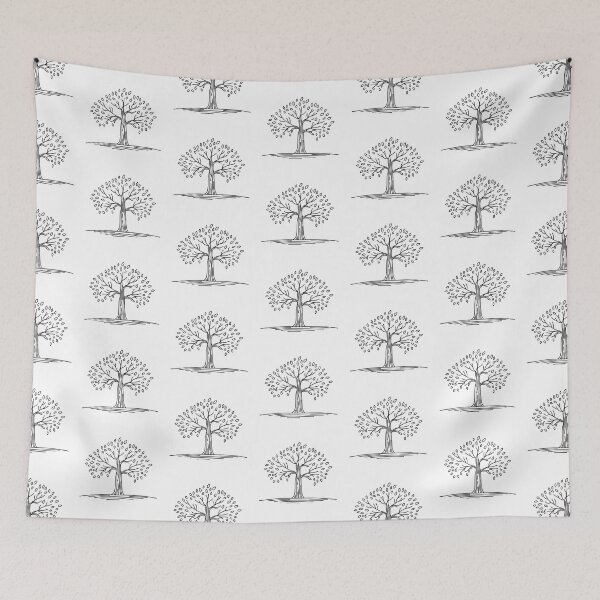 Item preview, A tree featuring downward curving branches   designed and sold by rasagamastore.