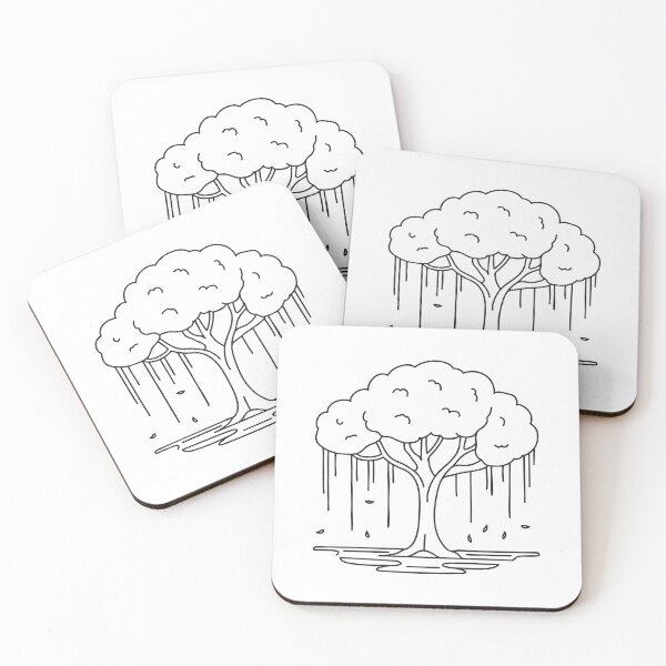 Item preview, A tree with broad branches hanging low   designed and sold by rasagamastore.